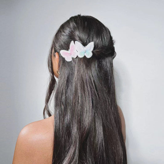 Three-dimensional side butterfly hairpin side clip hair accessory