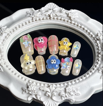 ins cute style manicure 10 Pieces