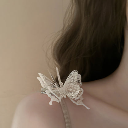 Gentle butterfly hair clip, sweet niche high-end hair accessory