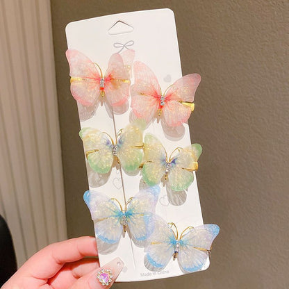 Butterfly Hairpin Princess Children's Hair Accessories Hairpin Bangs Clip