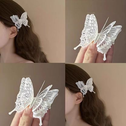 Gentle butterfly hair clip, sweet niche high-end hair accessory